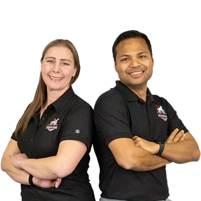 Vish Mazumder and  Rachel Whitaker Photo